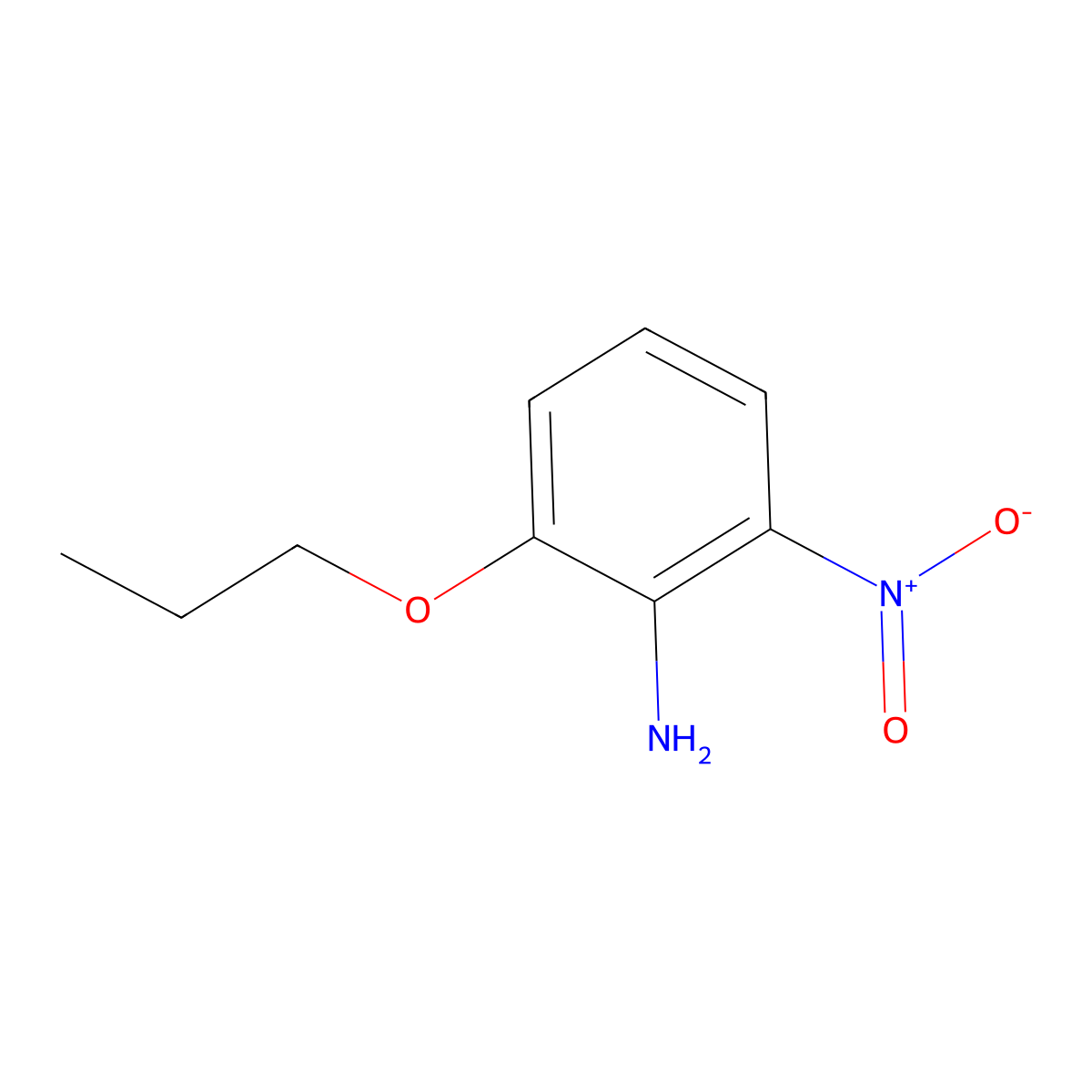 2-Nitro-6-propoxyaniline molecular structure, CAS 721959-86-0