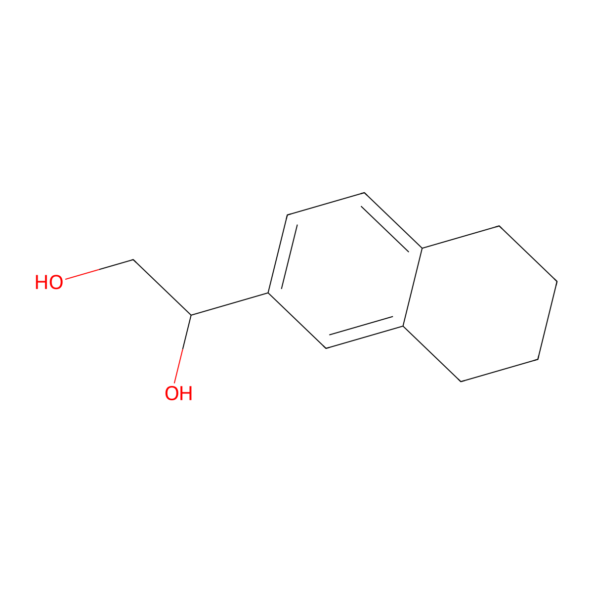 1-(5,6,7,8-Tetrahydro-2-naphthalenyl)-1,2-ethanediol molecular structure, CAS 721968-64-5