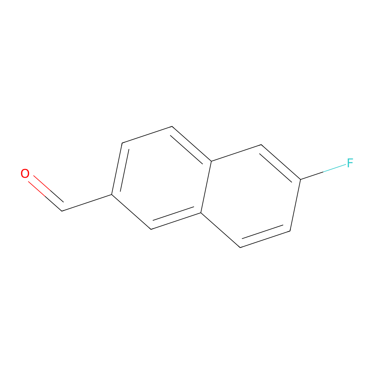 6-Fluoronaphthalene-2-carbaldehyde molecular structure, CAS 721968-77-0