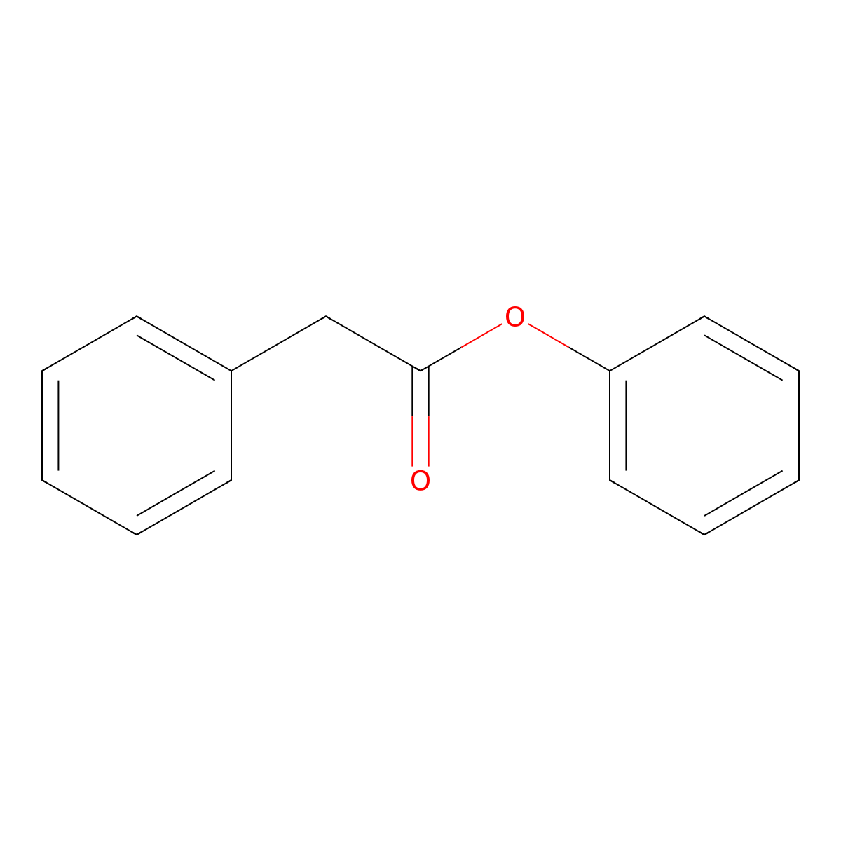 Phenyl phenylacetate molecular structure, CAS 722-01-0