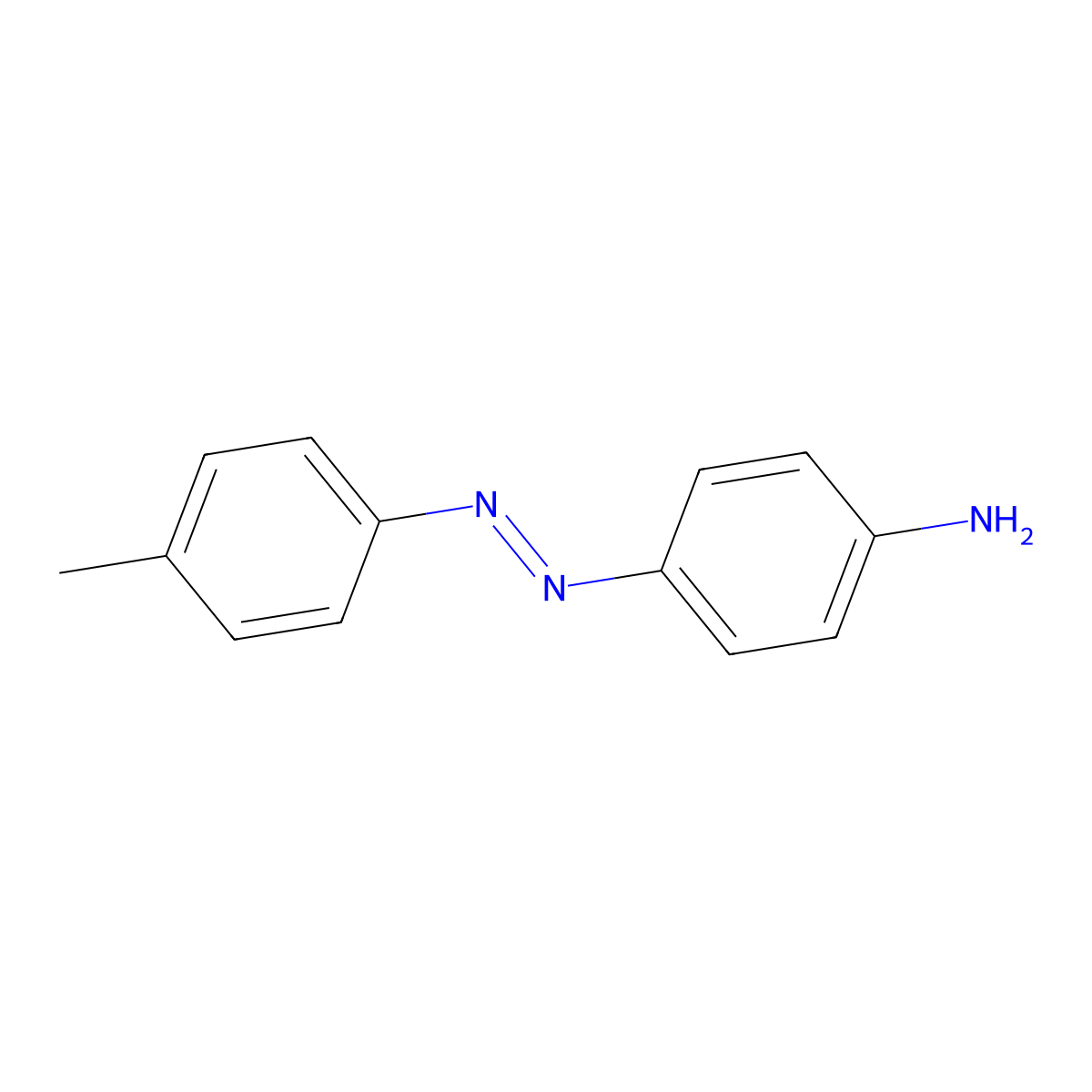 4-(2-(4-Methylphenyl)diazenyl)benzenamine molecular structure, CAS 722-25-8