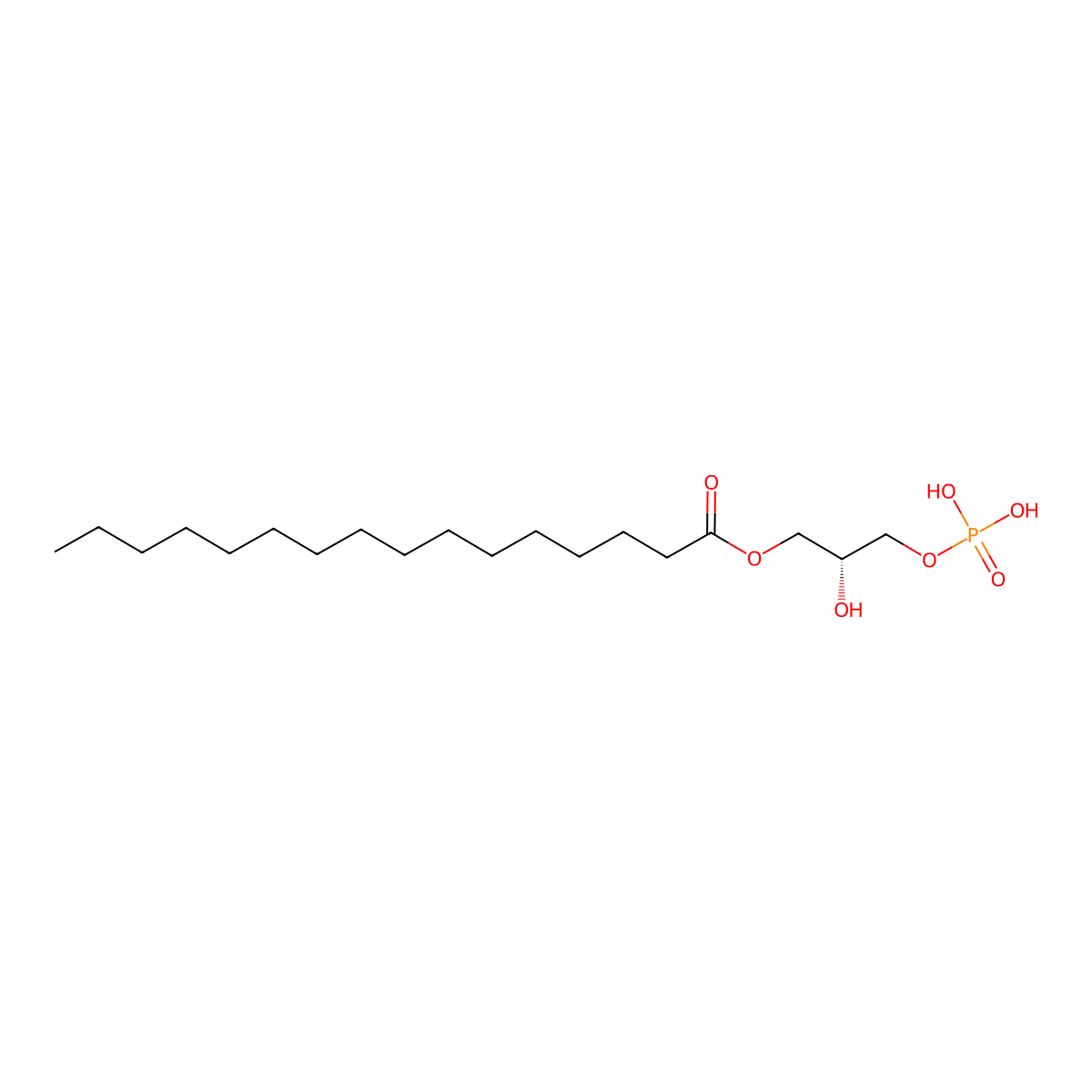 1-Palmitoyl-sn-glycerol 3-phosphate molecular structure, CAS 7220-34-0