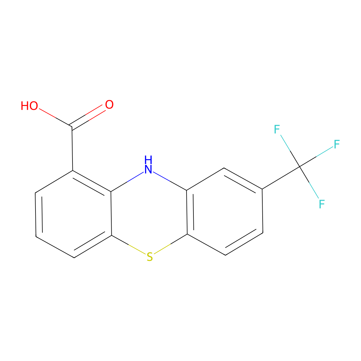 Flutiazin molecular structure, CAS 7220-56-6