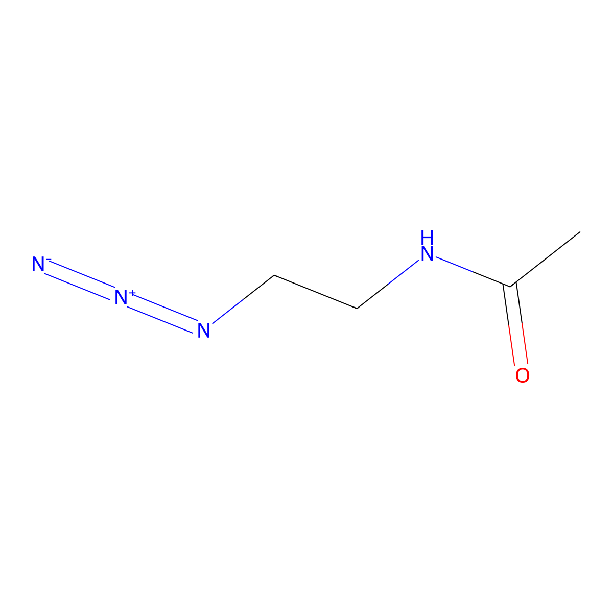 N-(2-azidoethyl)acetamide molecular structure, CAS 72200-24-9