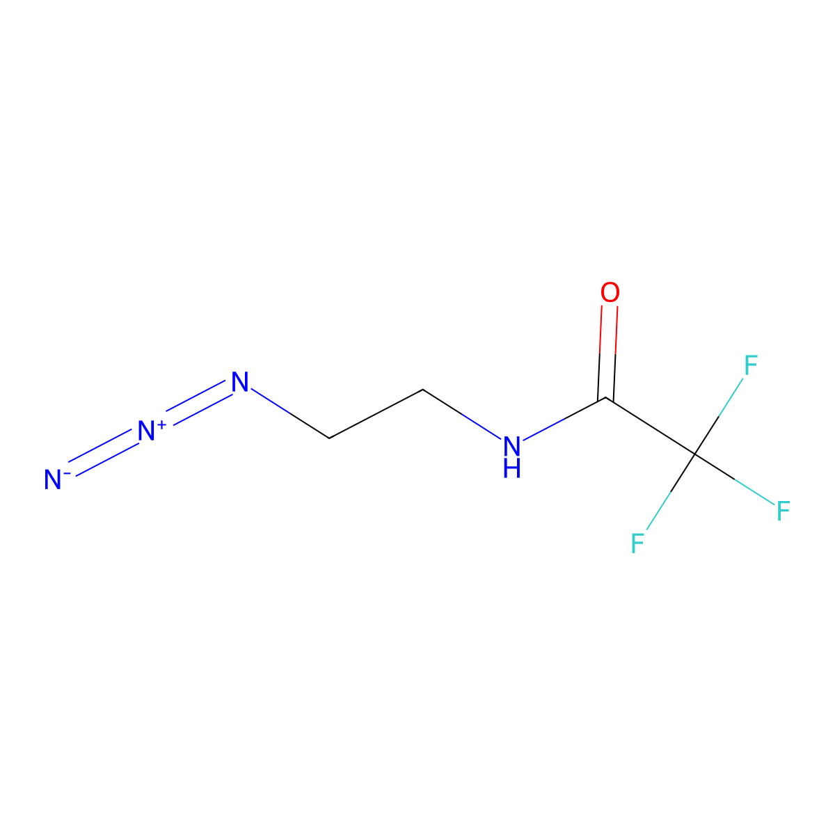 N-(2-Azidoethyl)-2,2,2-trifluoroacetamide molecular structure, CAS 72200-25-0