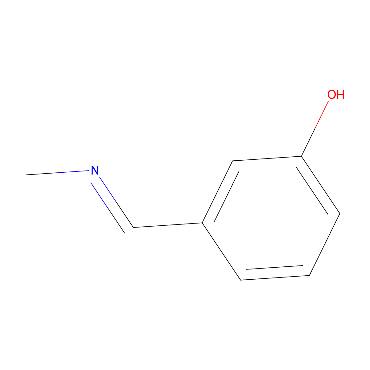 3-(Methylimino-methyl)-phenol molecular structure, CAS 7221-33-2