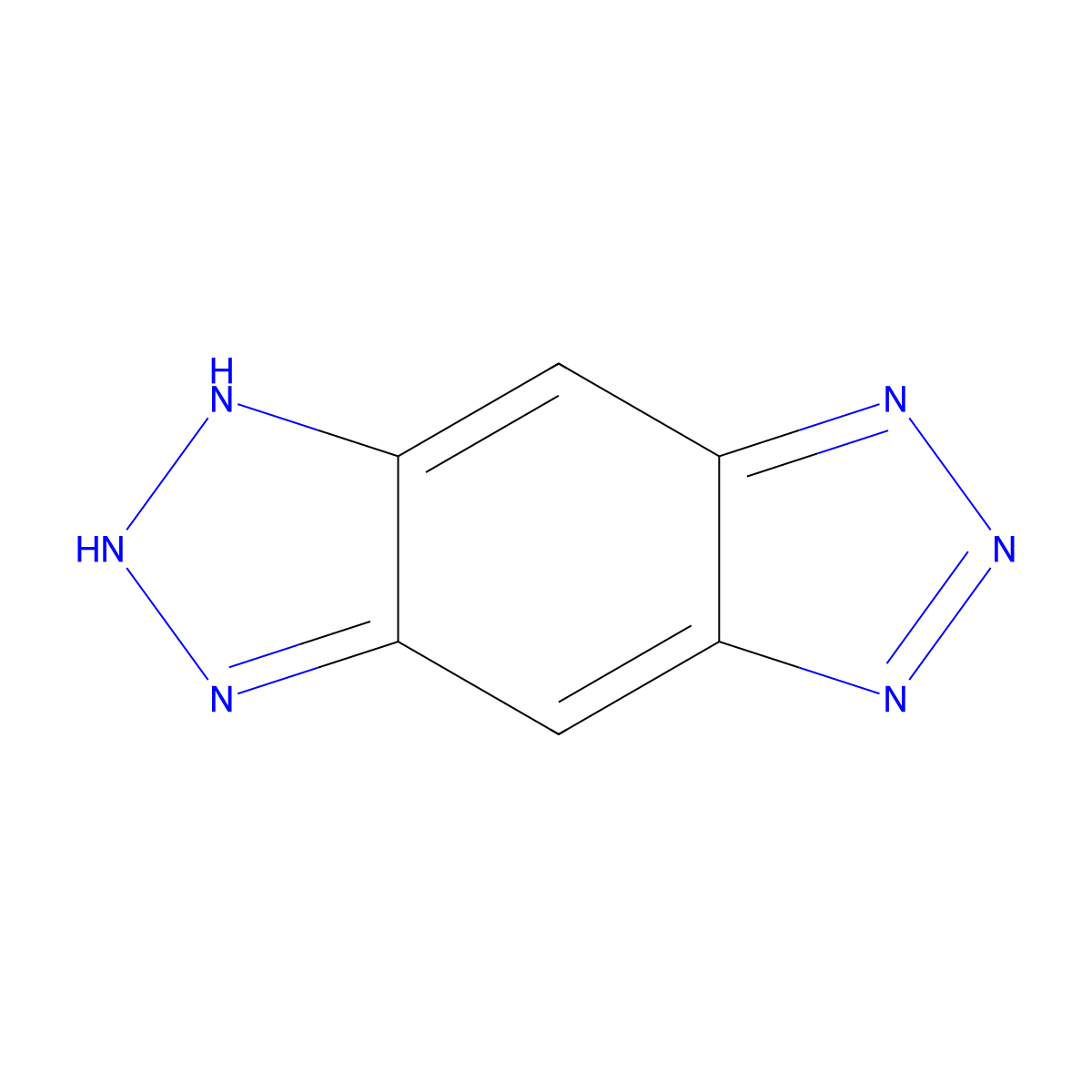 1H,5H-Benzo(1,2-D:4,5-D')bistriazole molecular structure, CAS 7221-63-8