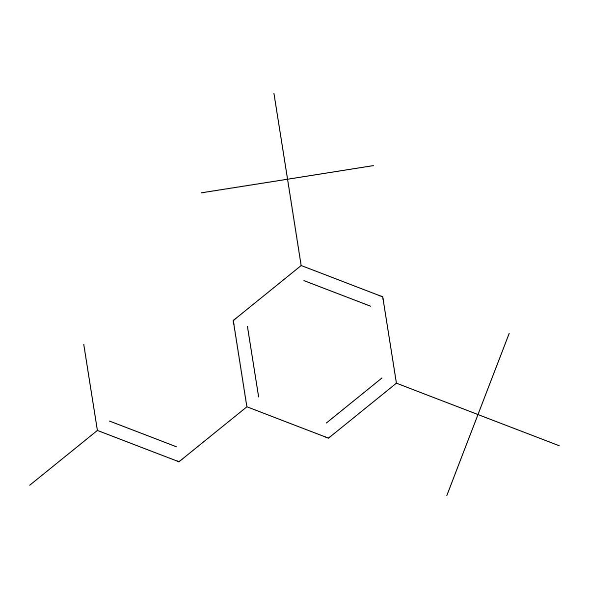 1,3-Bis(1,1-dimethylethyl)-5-(2-methyl-1-propen-1-yl)benzene molecular structure, CAS 72215-86-2