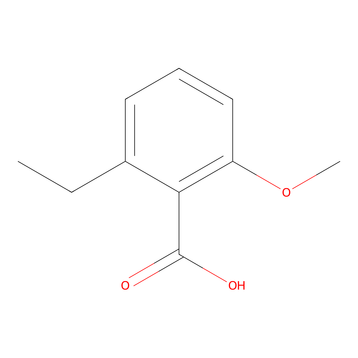 2-Ethyl-6-methoxybenzoic acid molecular structure, CAS 72216-29-6