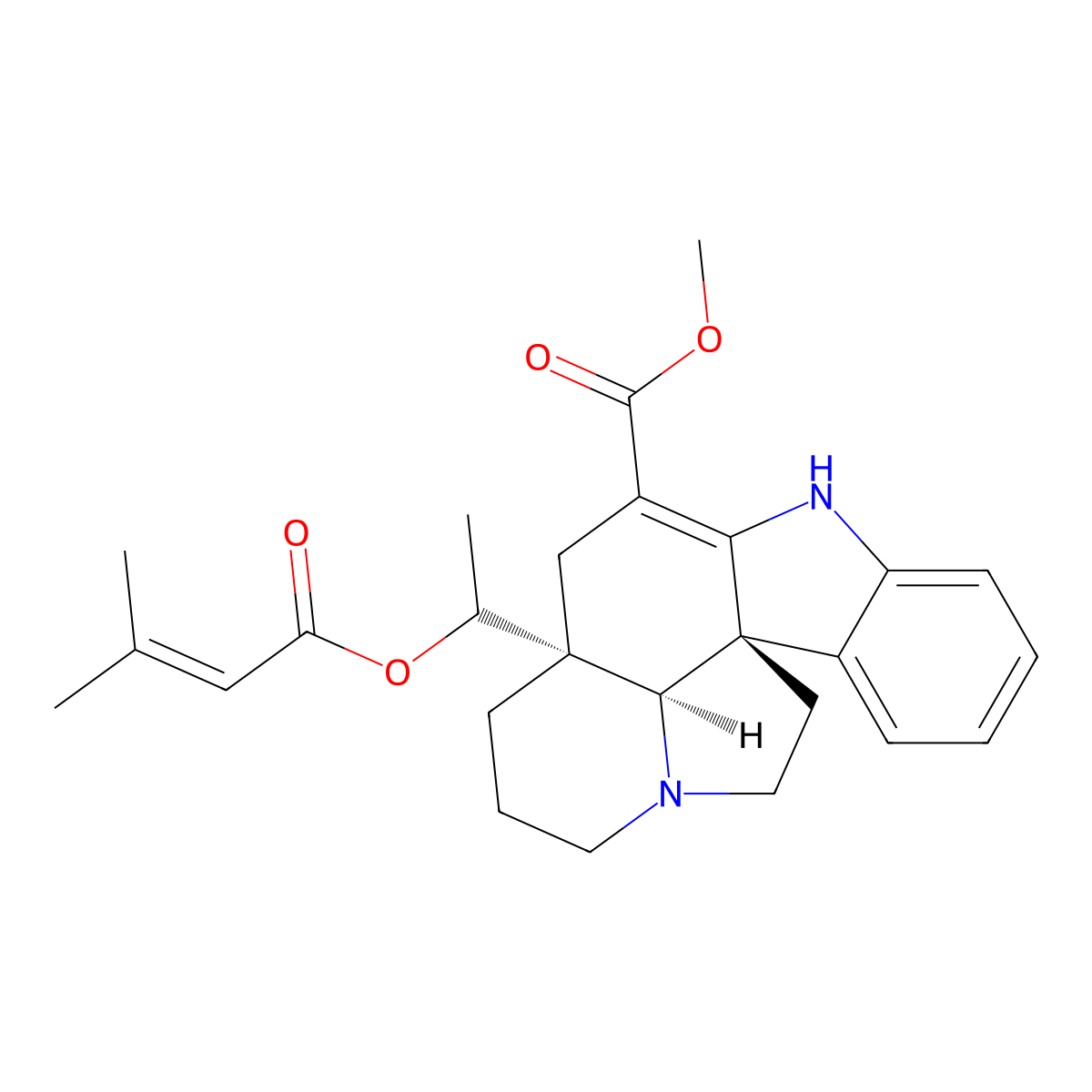 Echitovenidine molecular structure, CAS 7222-35-7