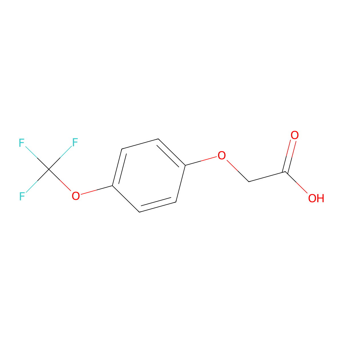 2-(4-(Trifluoromethoxy)phenoxy)acetic acid molecular structure, CAS 72220-50-9