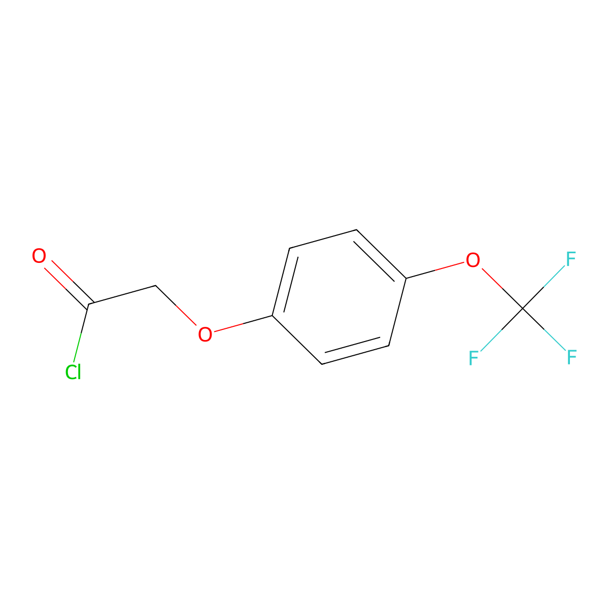 4-(Trifluoromethoxy)phenoxyacetyl chloride molecular structure, CAS 72220-51-0