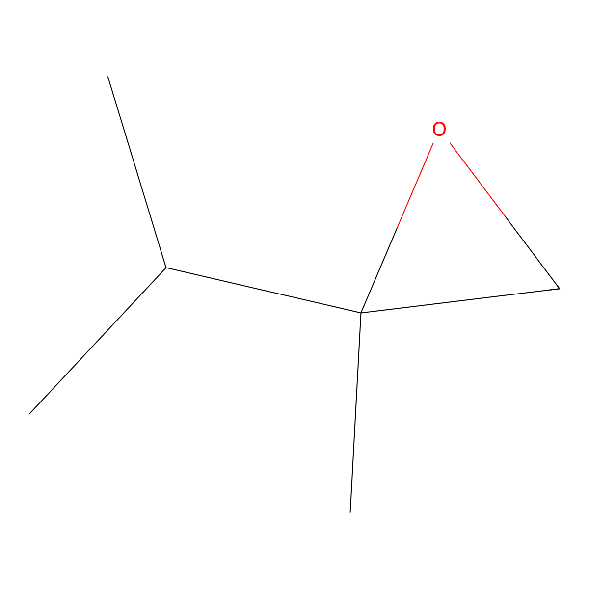 2-Isopropyl-2-methyloxirane molecular structure, CAS 72221-03-5