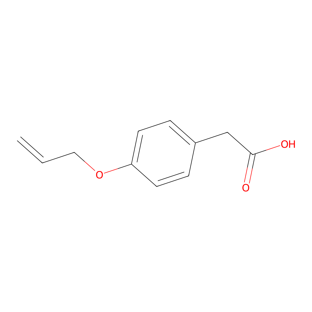 4-Allyloxyphenylacetic acid molecular structure, CAS 72224-22-7