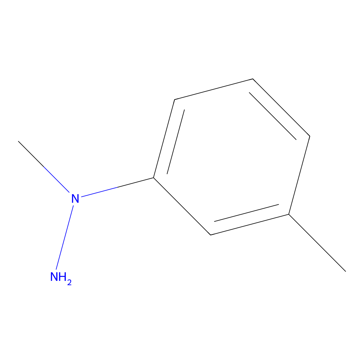 1-Methyl-1-(m-tolyl)hydrazine molecular structure, CAS 72233-91-1