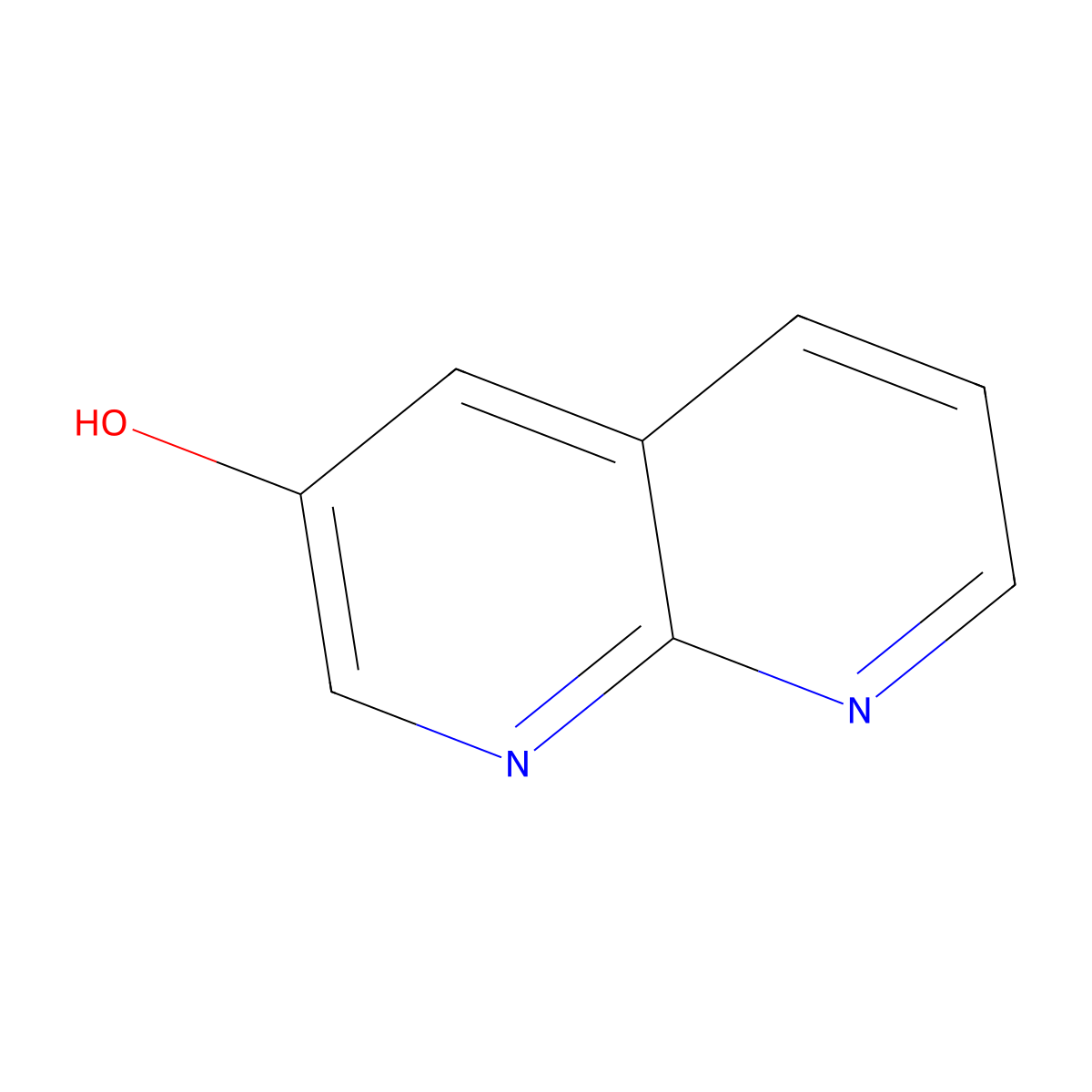 1,8-Naphthyridin-3-ol molecular structure, CAS 72235-35-9