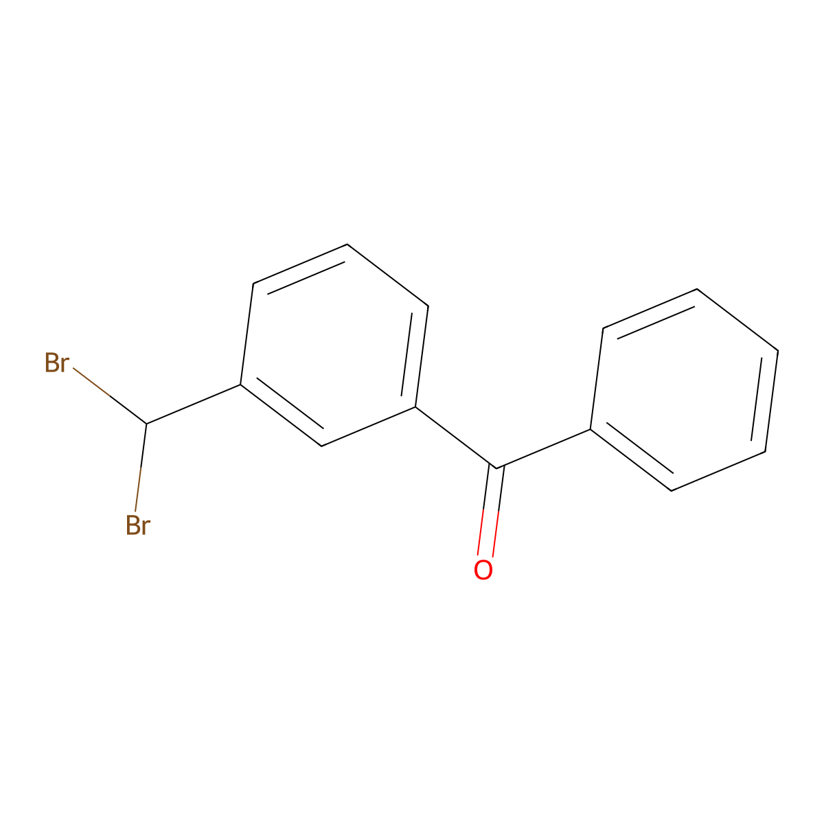 [3-(Dibromomethyl)phenyl](phenyl)methanone molecular structure, CAS 72235-46-2