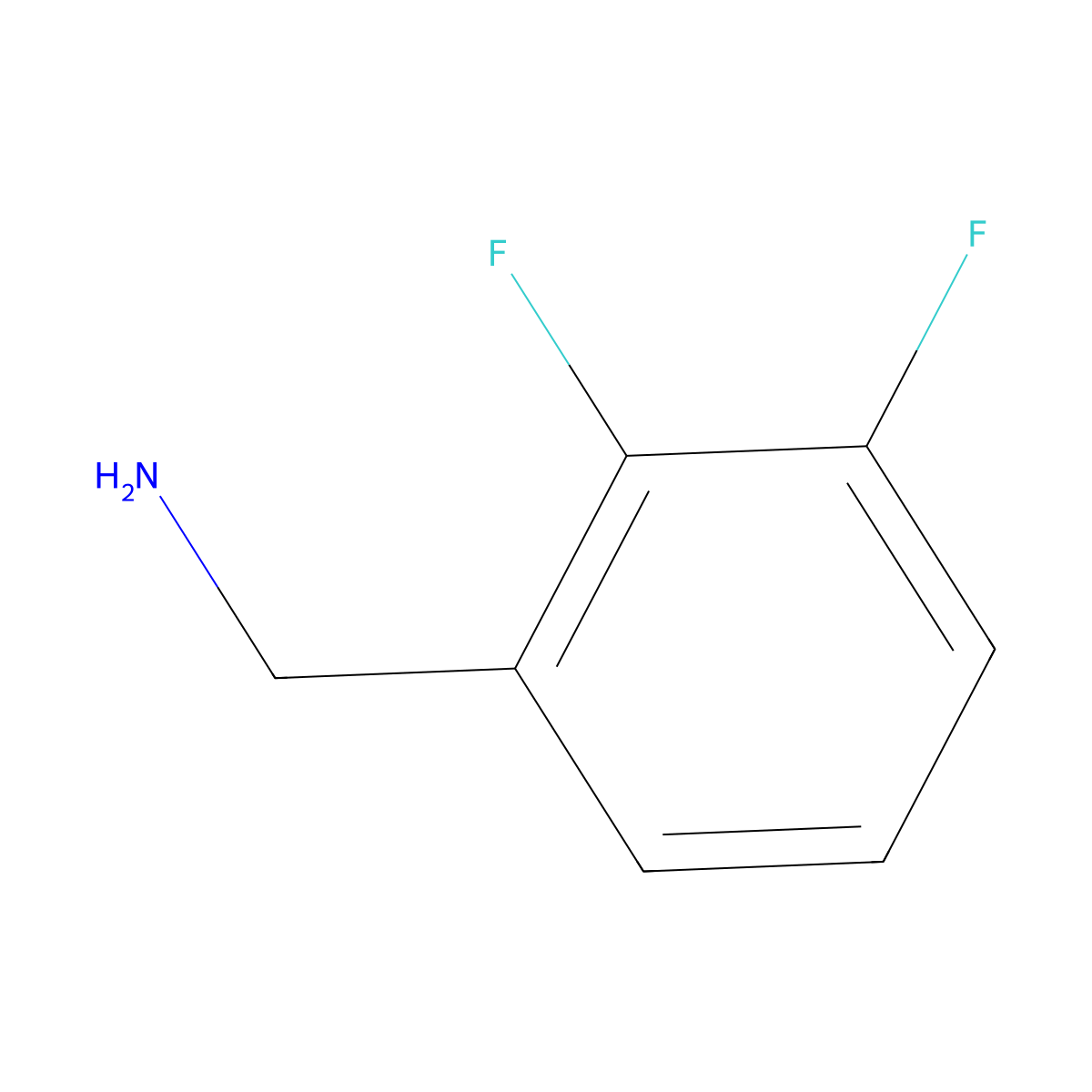 2,3-Difluorobenzylamine molecular structure, CAS 72235-51-9