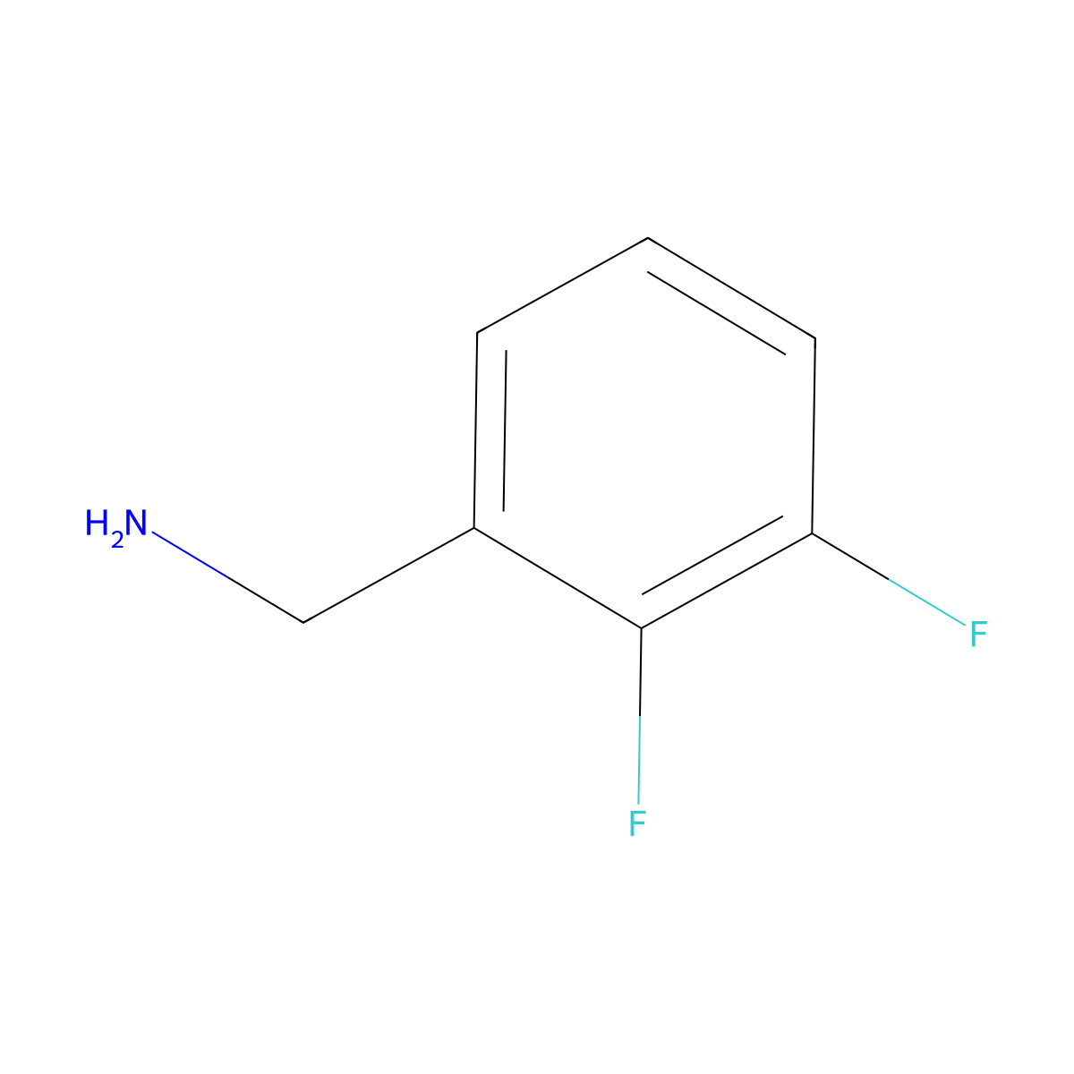 2,3-Difluorobenzylamine molecular structure, CAS 72235-51-9