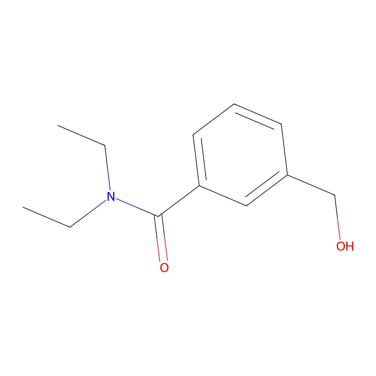 N,N-Diethyl-3-hydroxymethylbenzamide molecular structure, CAS 72236-22-7