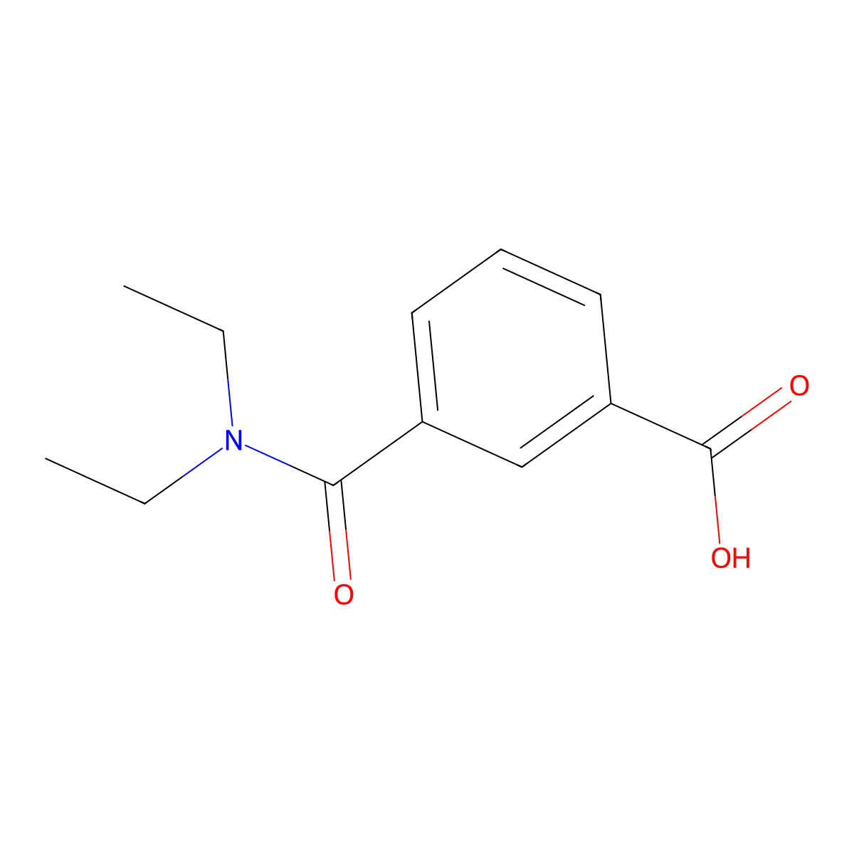 3-((Diethylamino)carbonyl)benzoic acid molecular structure, CAS 72236-23-8