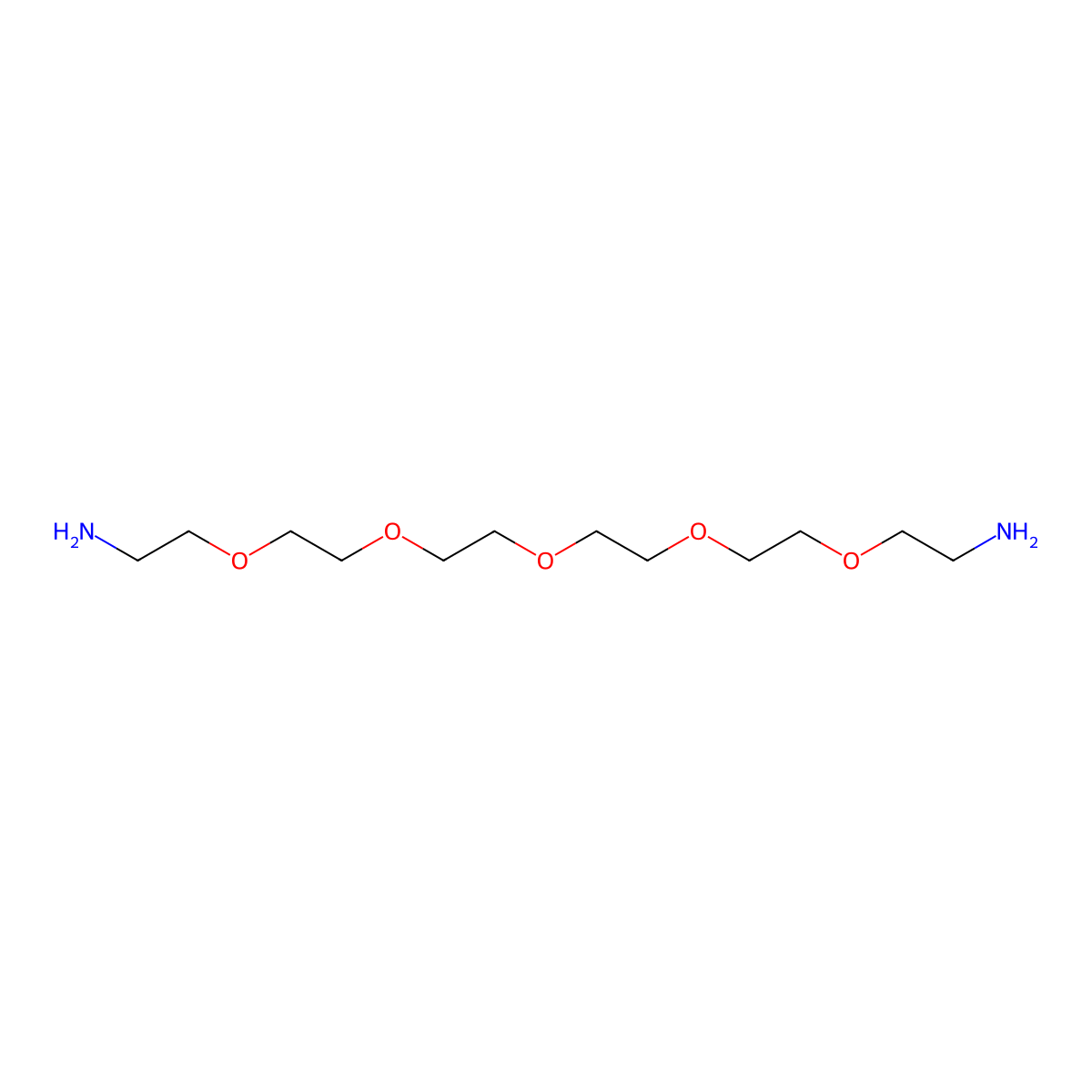 3,6,9,12,15-Pentaoxaheptadecane-1,17-diamine molecular structure, CAS 72236-26-1