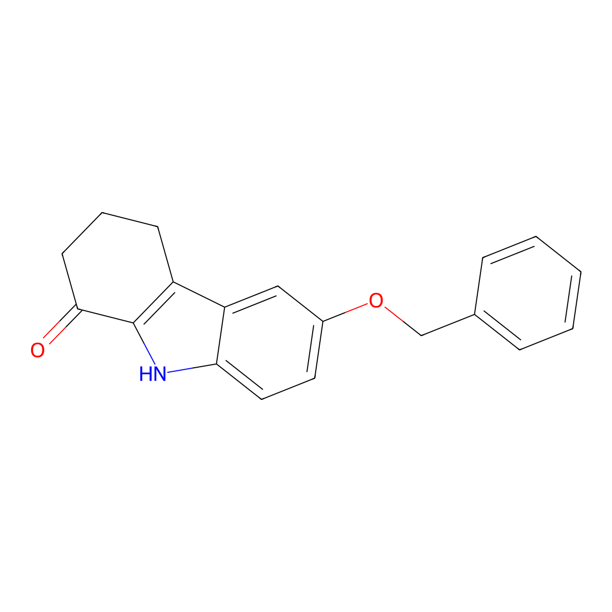 6-(Benzyloxy)-2,3,4,9-tetrahydro-1H-carbazol-1-one molecular structure, CAS 72237-70-8