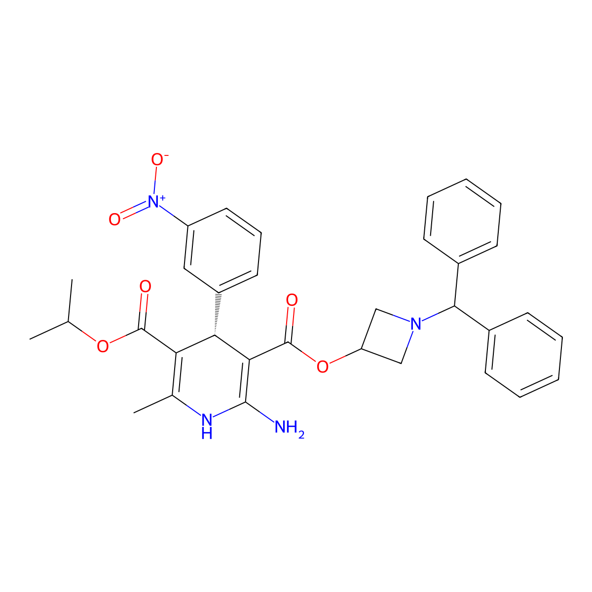 (S)-Azelnidipine molecular structure, CAS 722455-09-6