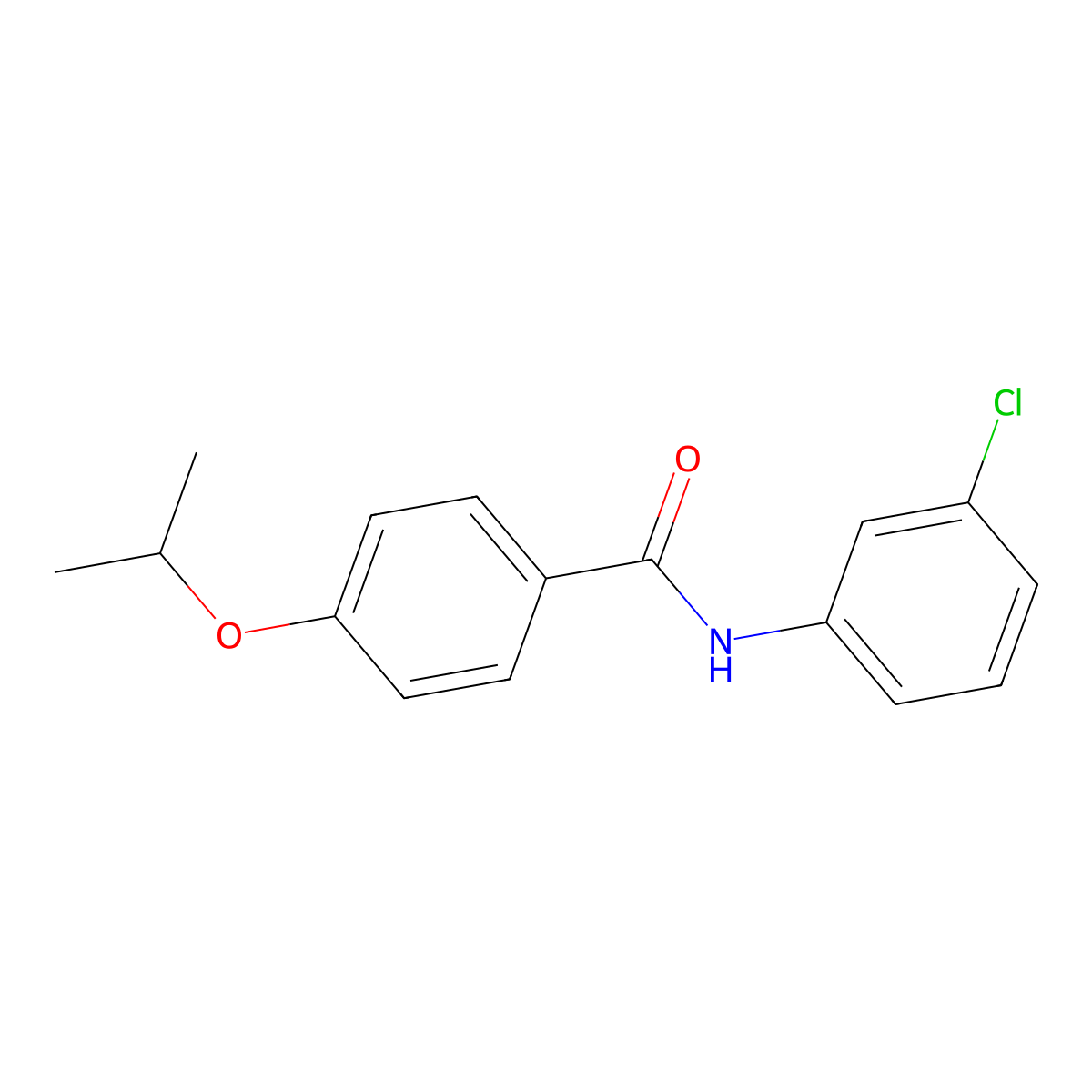 N-(3-chlorophenyl)-4-isopropoxybenzamide molecular structure, CAS 722461-09-8