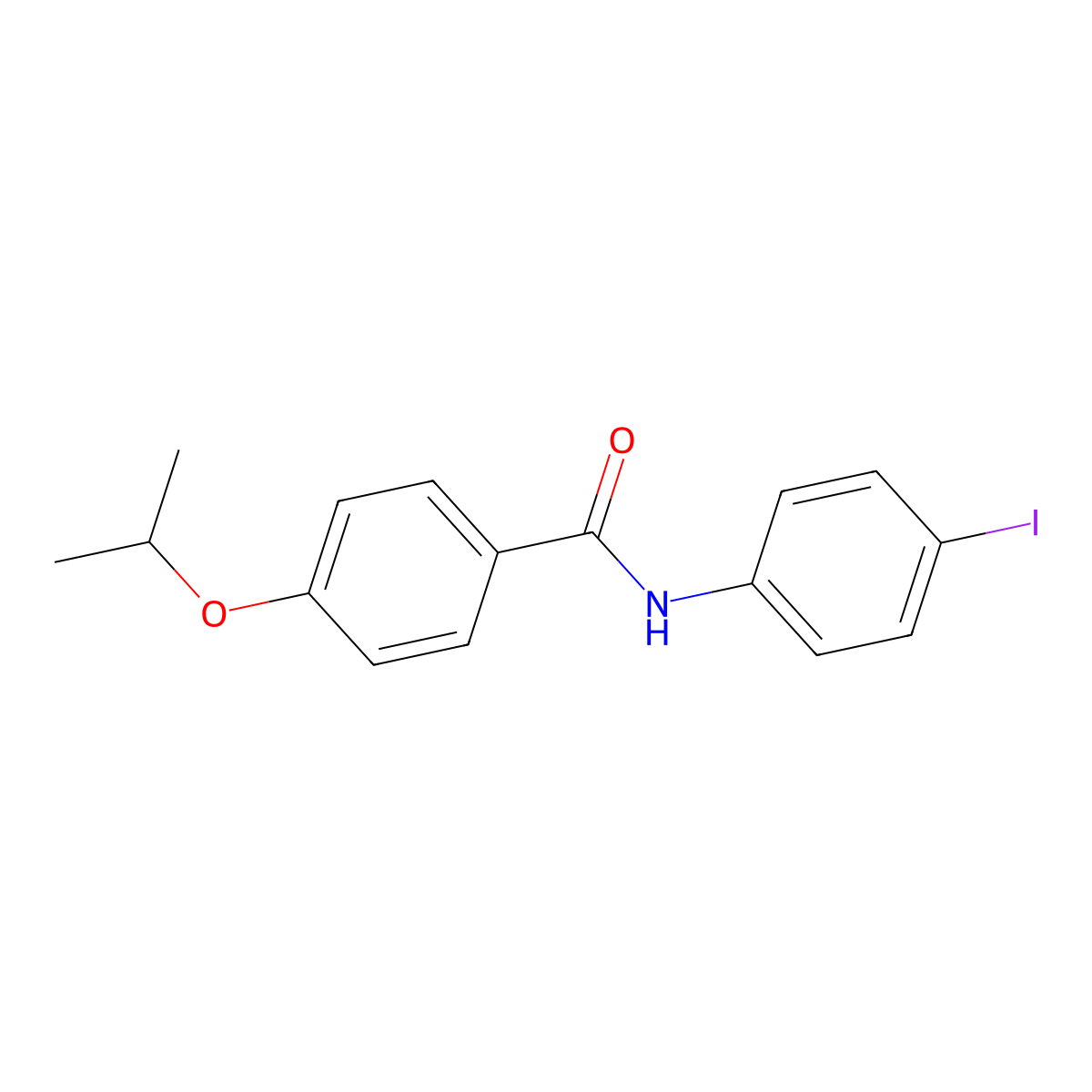 N-(4-iodophenyl)-4-propan-2-yloxybenzamide molecular structure, CAS 722461-16-7