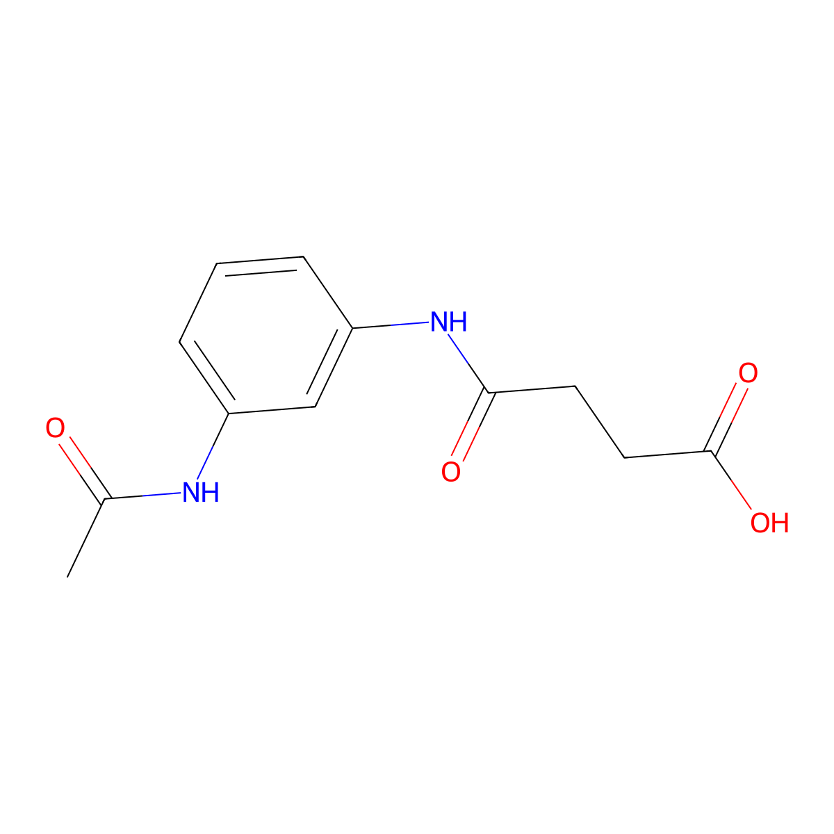 4-(3-Acetamidoanilino)-4-oxobutanoic acid molecular structure, CAS 722466-08-2