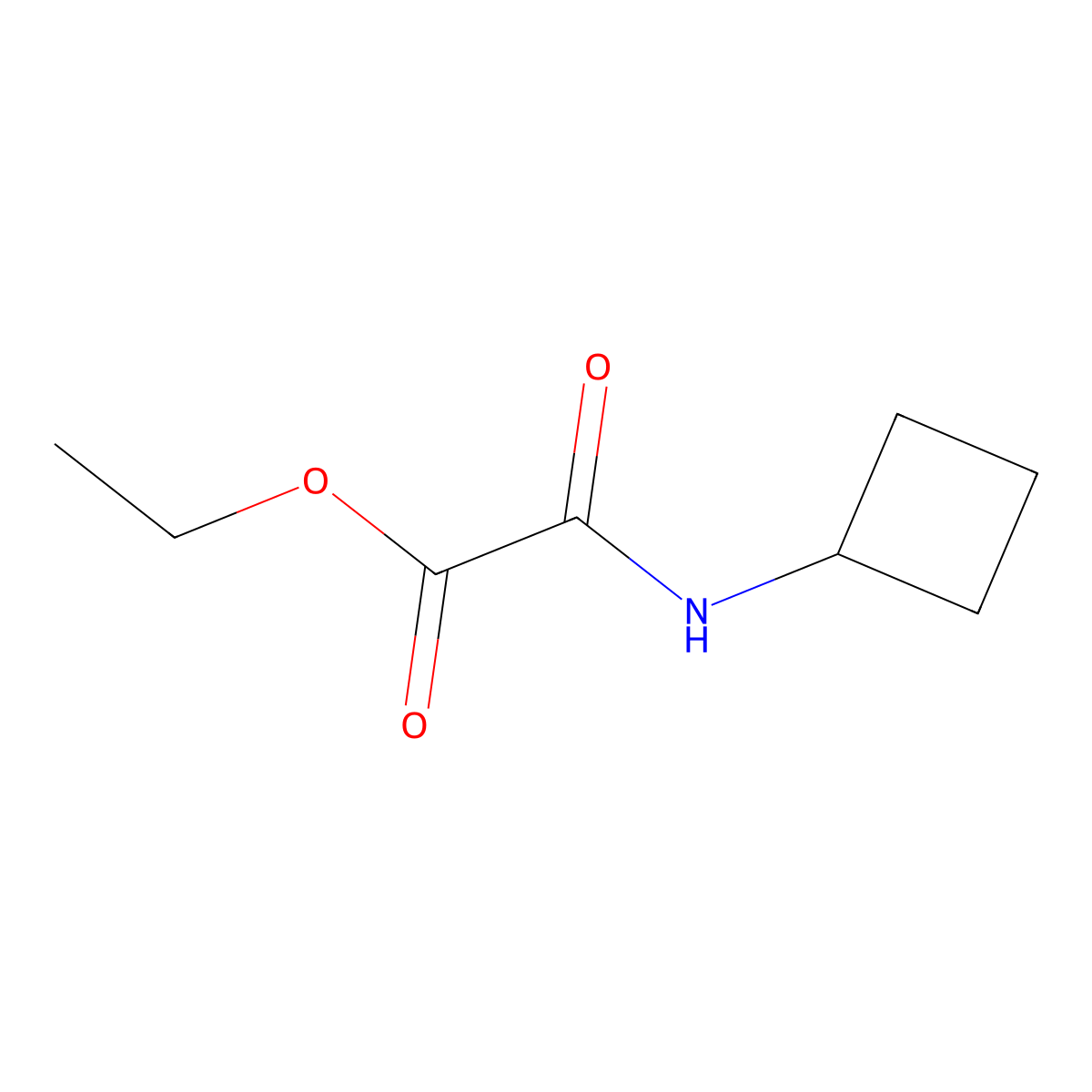 Acetic acid, 2-(cyclobutylamino)-2-oxo-, ethyl ester molecular structure, CAS 722486-87-5