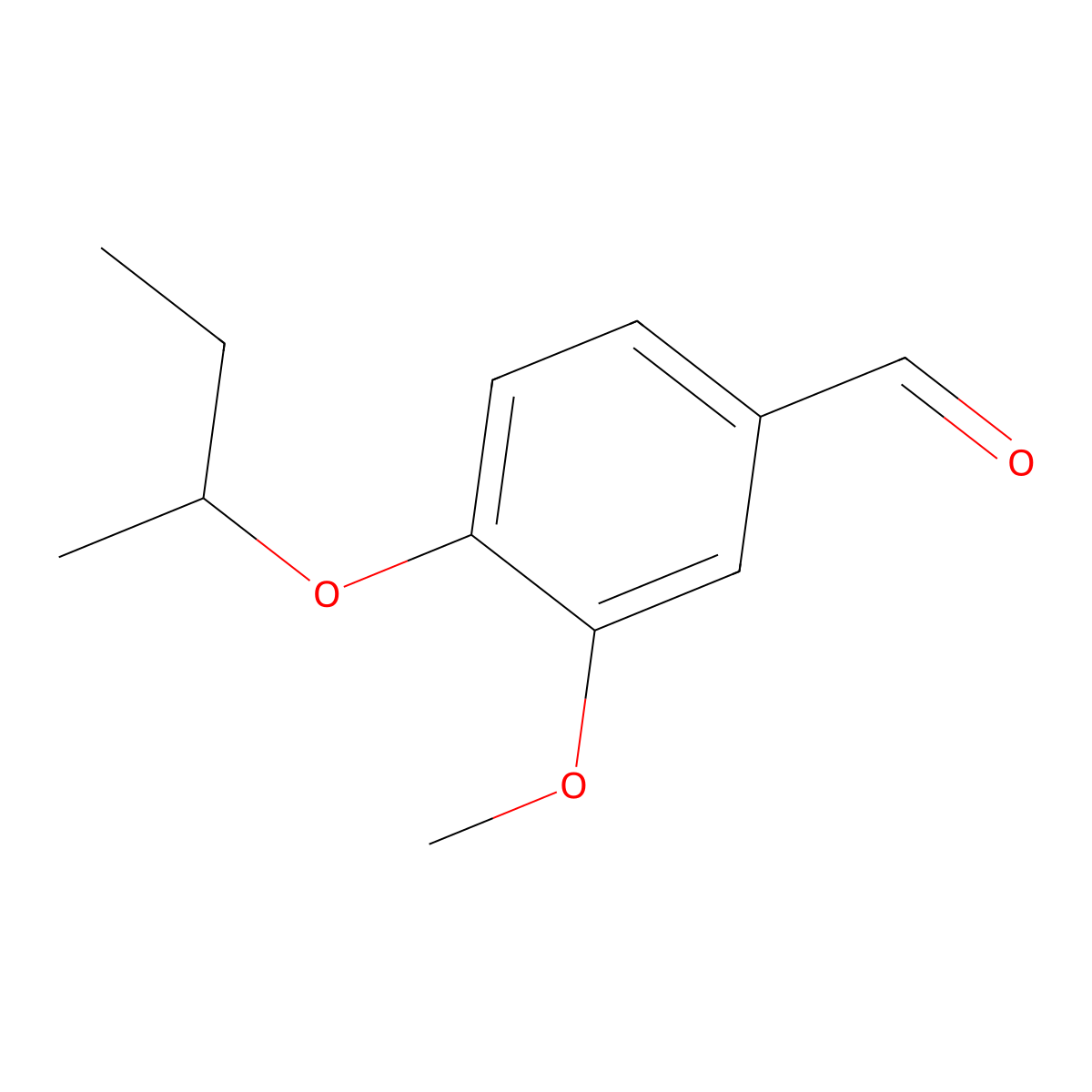 4-Sec-butoxy-3-methoxybenzaldehyde molecular structure, CAS 722489-38-5