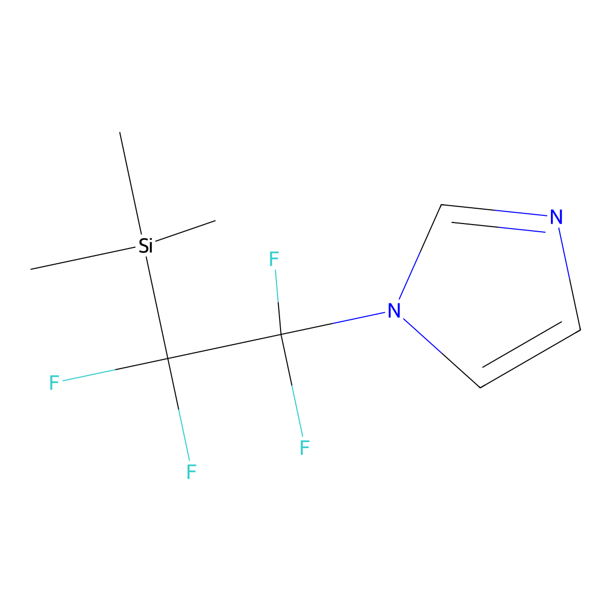 1-(Trimethylsilyl-tetrafluoroethyl)imidazole molecular structure, CAS 722491-59-0