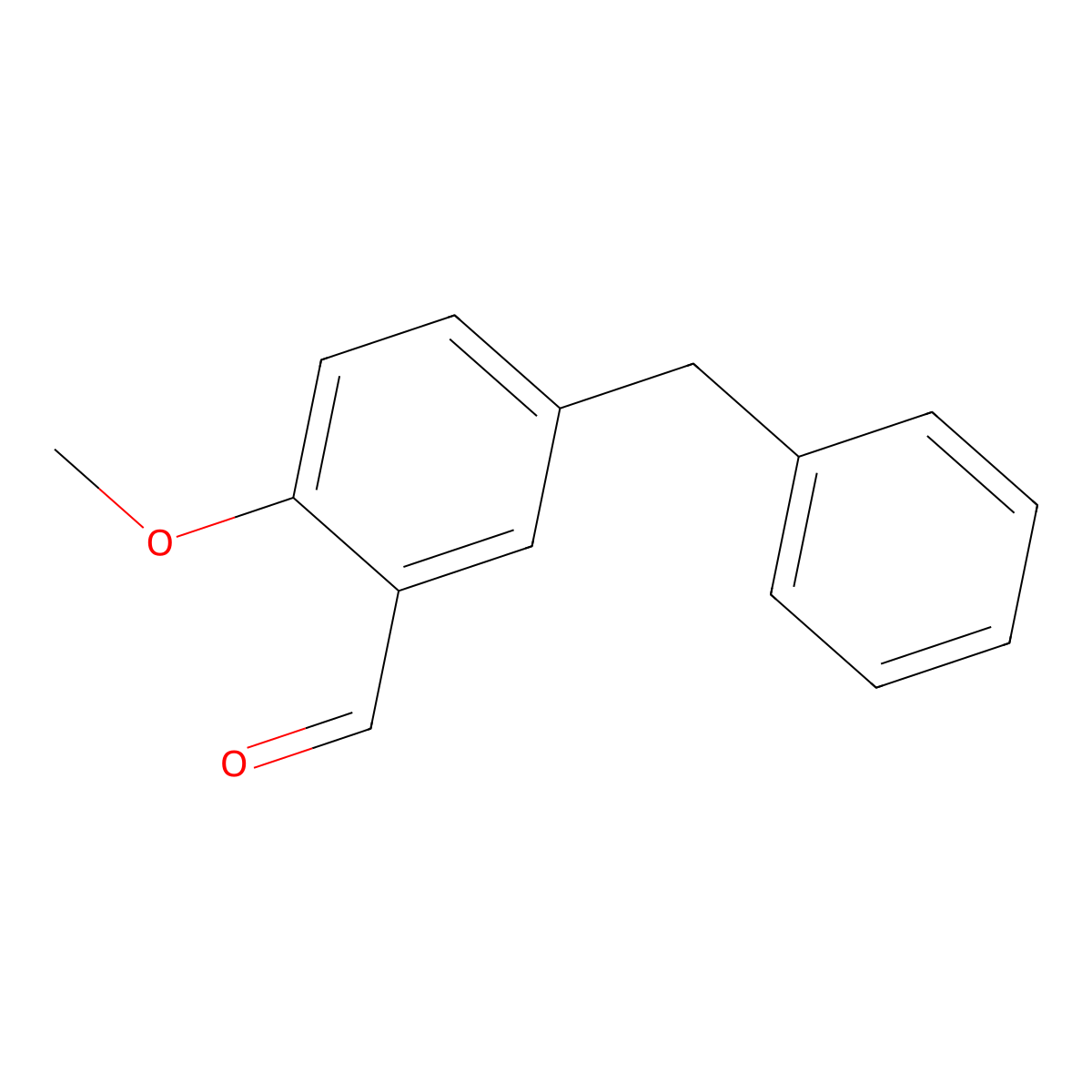 5-Benzyl-2-methoxybenzaldehyde molecular structure, CAS 722493-91-6
