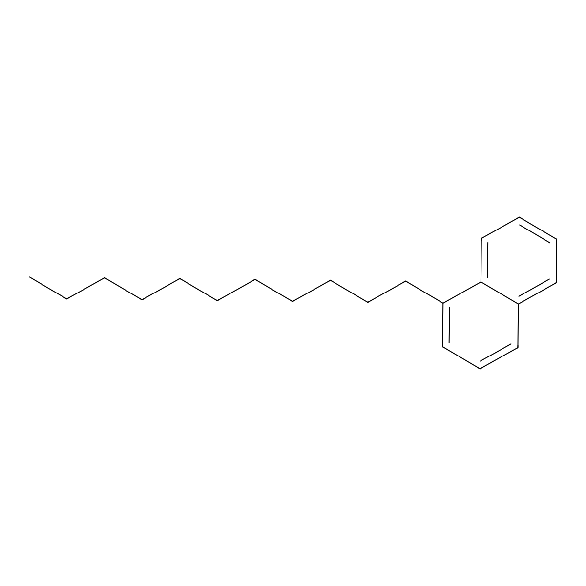 Naphthalene, undecyl- molecular structure, CAS 7225-71-0