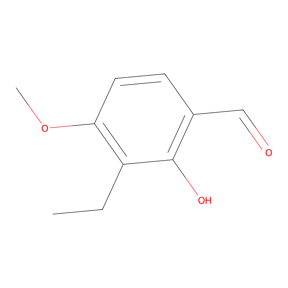 3-ethyl-2-hydroxy-4-methoxyBenzaldehyde molecular structure, CAS 722504-27-0