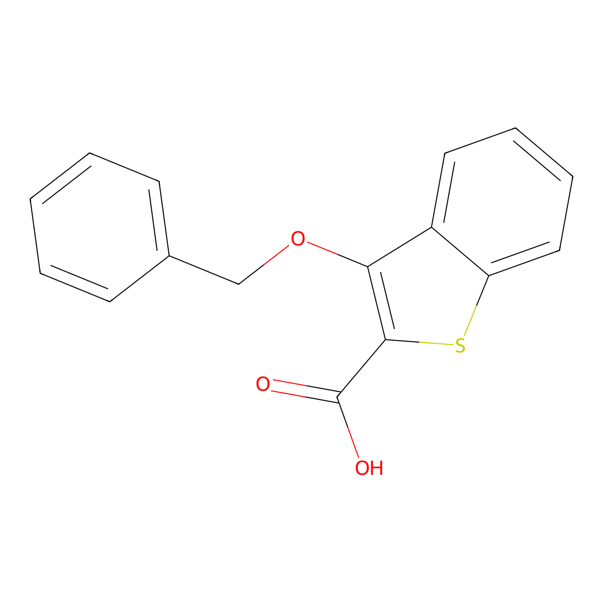 3-Benzyloxy-benzo[b]thiophene-2-carboxylic acid molecular structure, CAS 722517-00-2