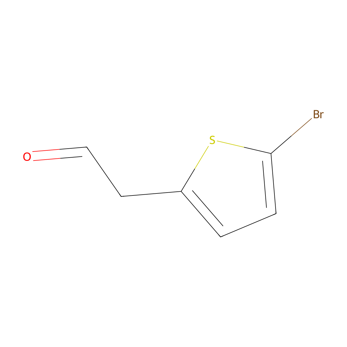 2-(5-Bromothiophen-2-yl)acetaldehyde molecular structure, CAS 722536-02-9