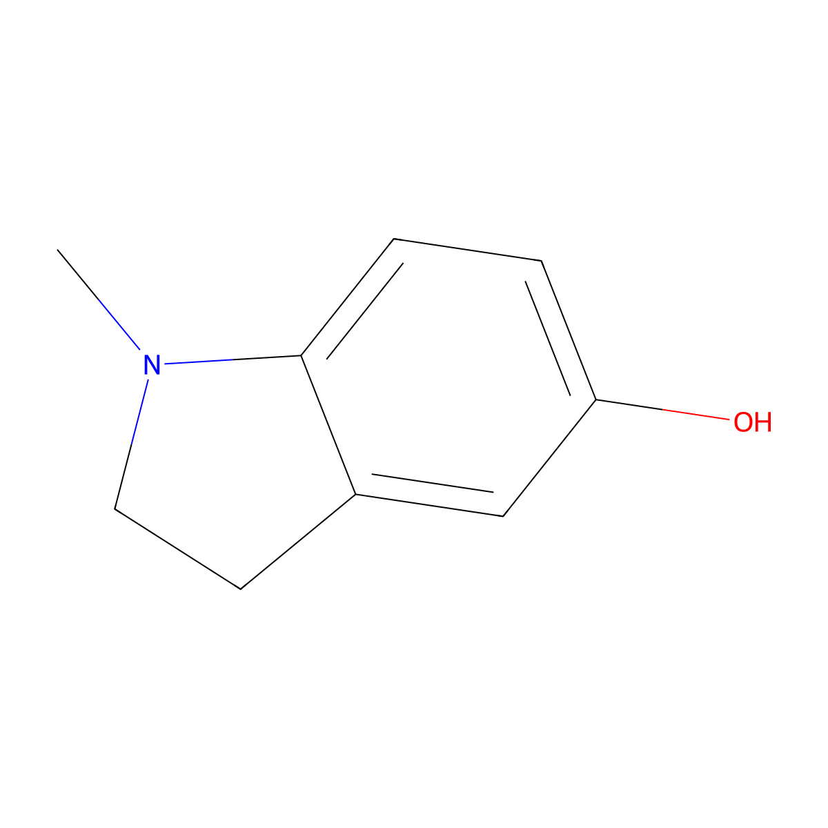 1-Methyl-2,3-dihydro-1h-indol-5-ol molecular structure, CAS 72254-94-5