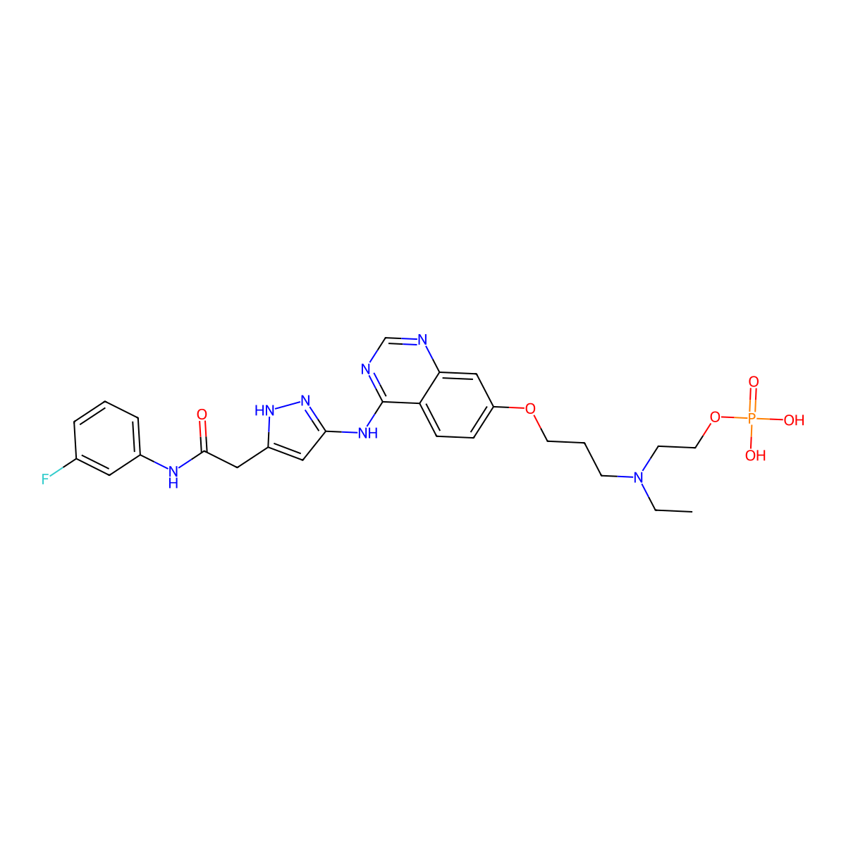 Barasertib molecular structure, CAS 722543-31-9