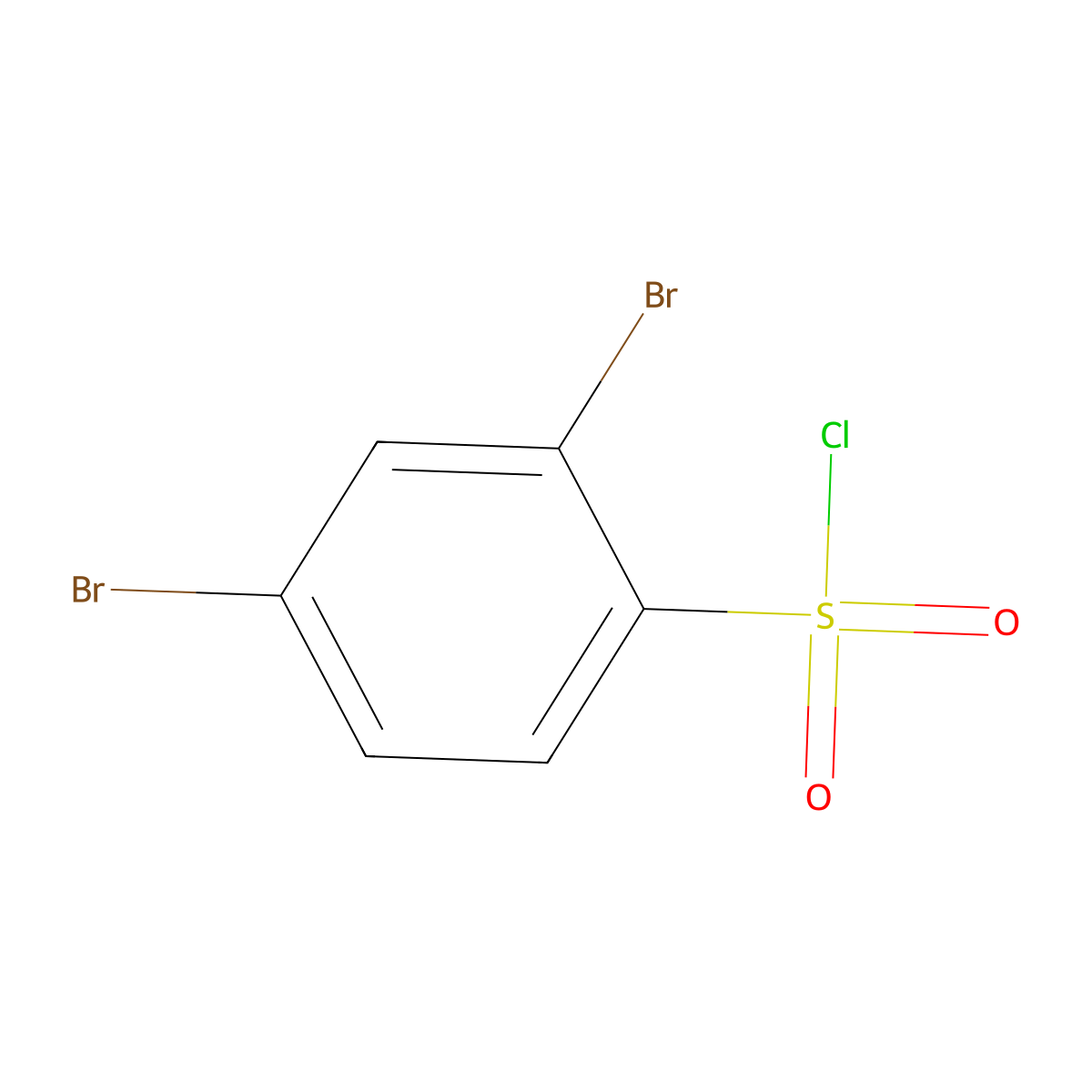2,4-Dibromobenzenesulfonyl chloride molecular structure, CAS 72256-95-2