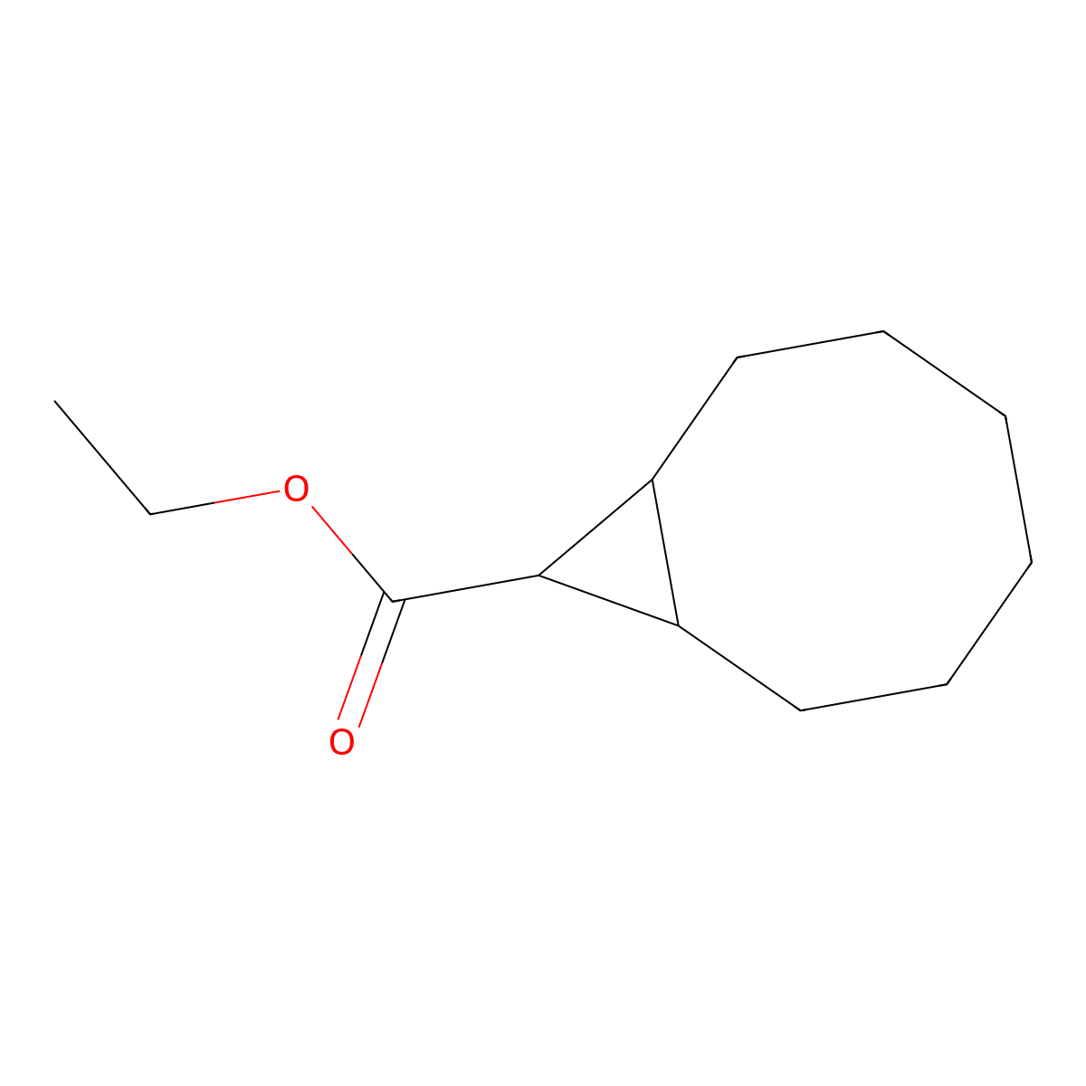 Ethyl bicyclo[6.1.0]nonane-9-carboxylate molecular structure, CAS 72258-12-9