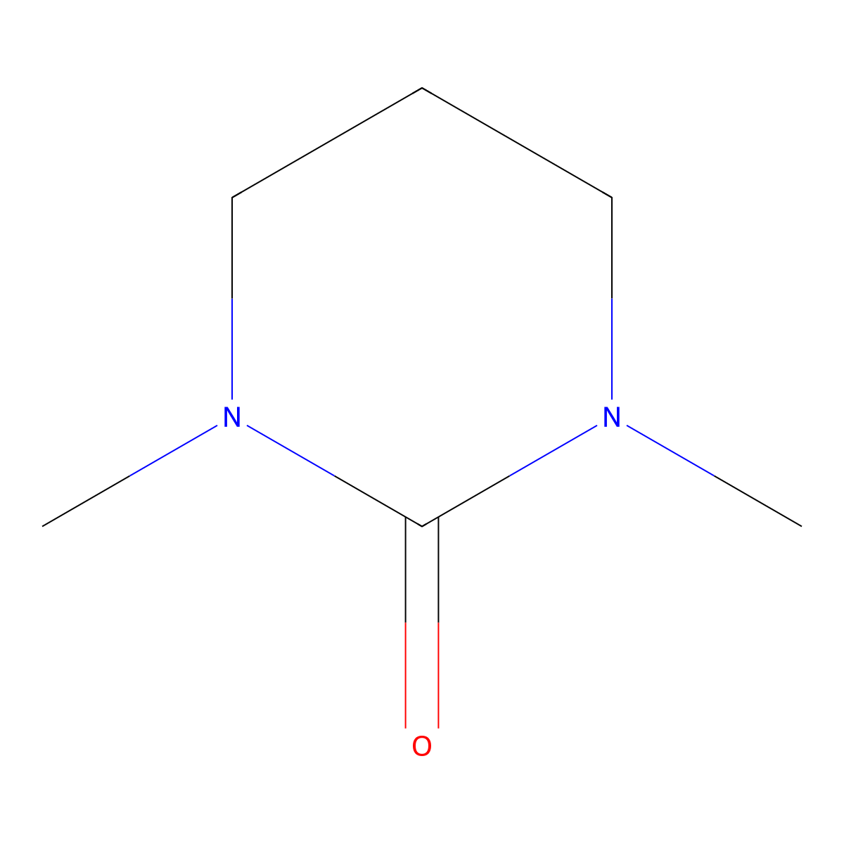 2(1H)-Pyrimidinone, tetrahydro-1,3-dimethyl- molecular structure, CAS 7226-23-5