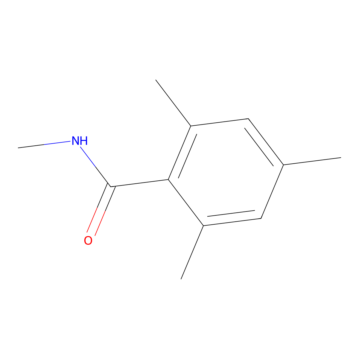 n,2,4,6-Tetramethylbenzamide molecular structure, CAS 72261-78-0
