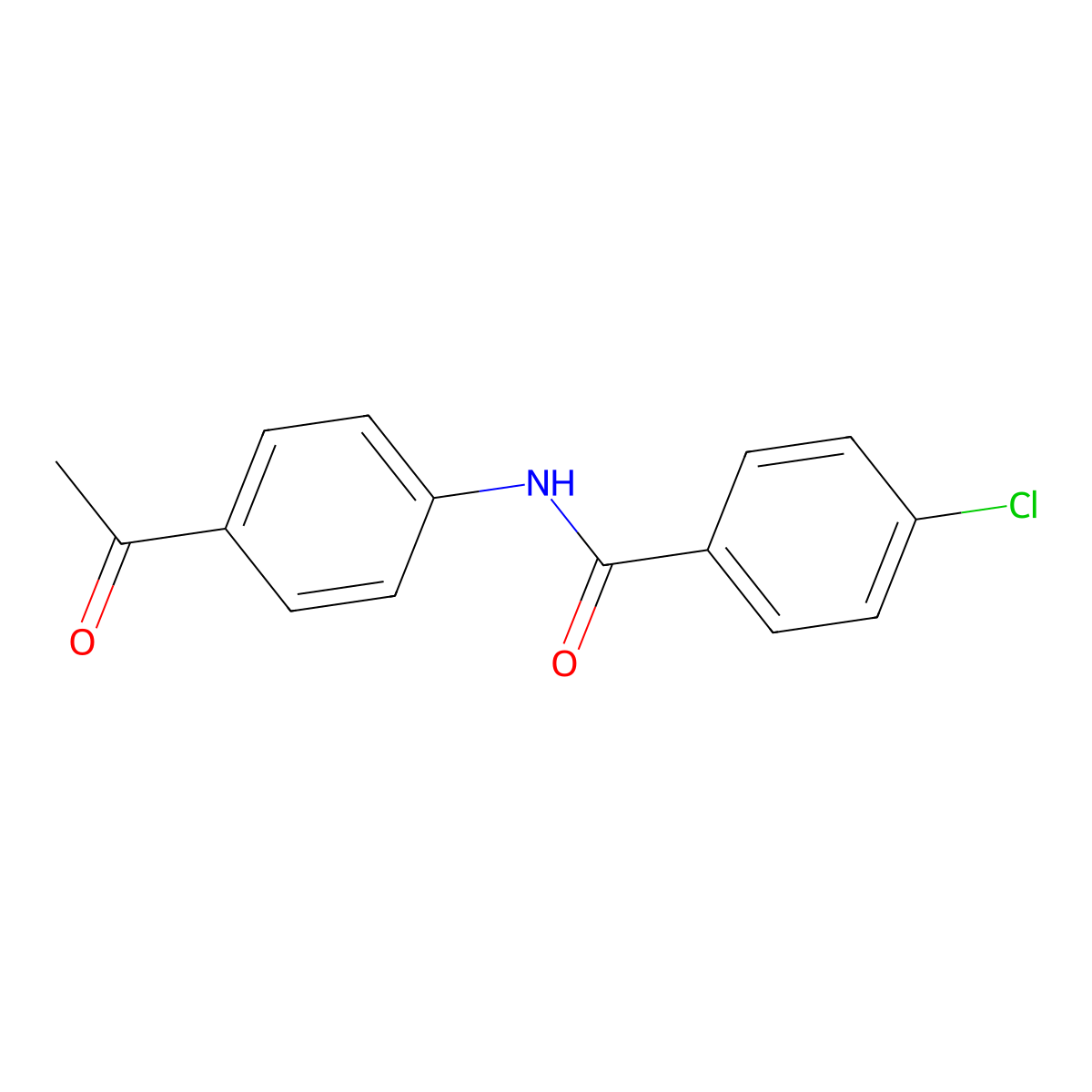 N-(4-acetylphenyl)-4-chlorobenzamide molecular structure, CAS 72269-23-9