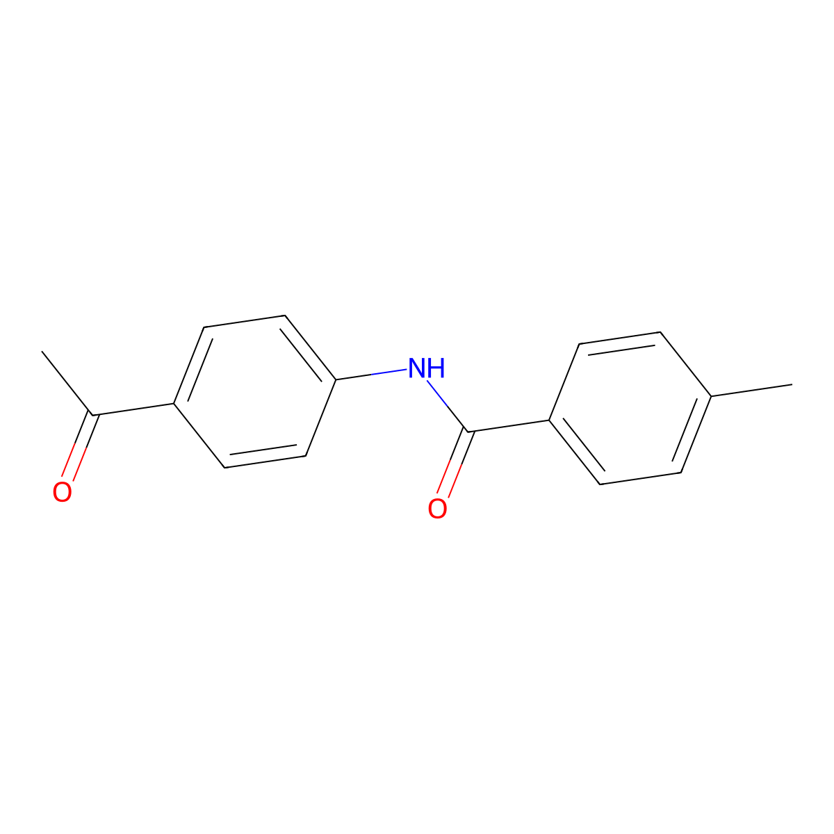 N-(4-Acetylphenyl)-4-methylbenzamide molecular structure, CAS 72269-24-0