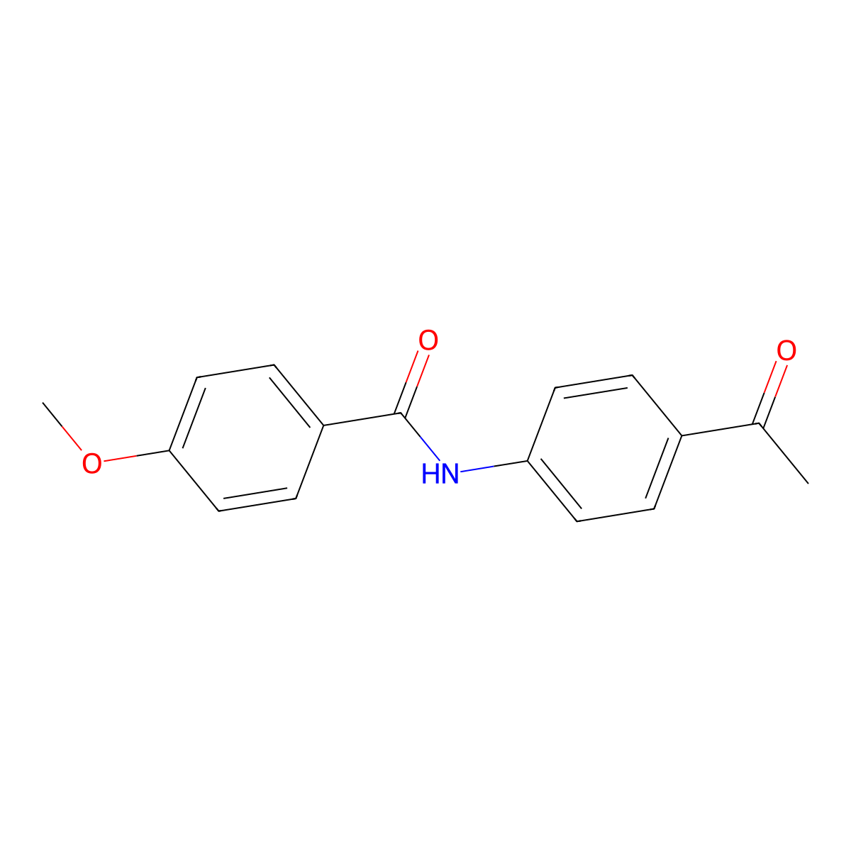 N-(4-acetylphenyl)-4-methoxybenzamide molecular structure, CAS 72269-25-1