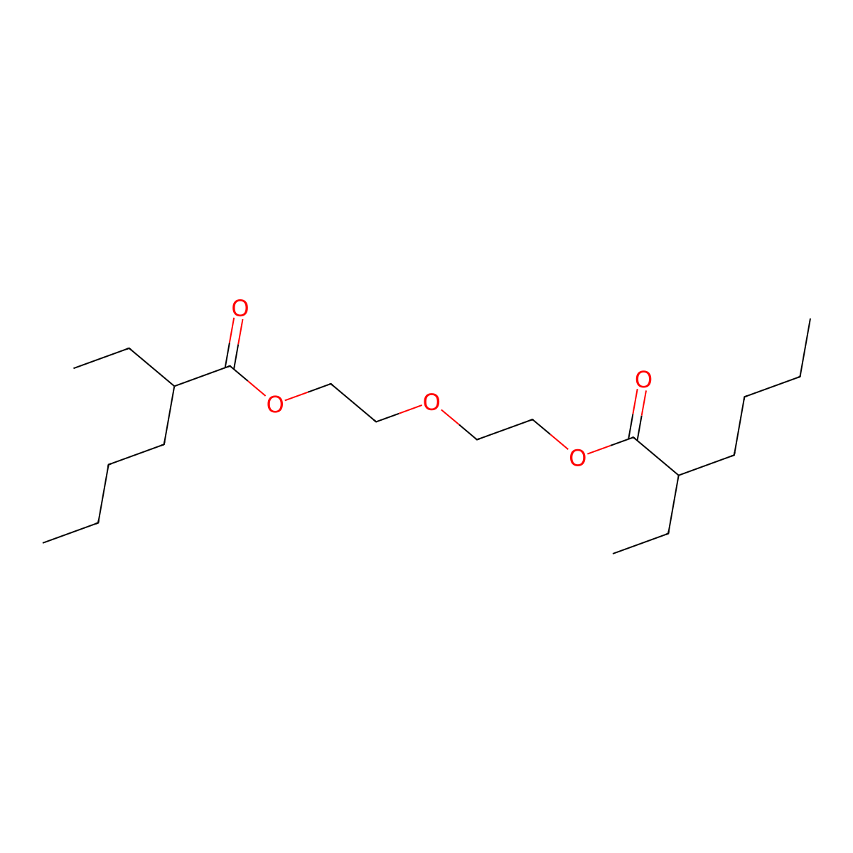 Oxydiethylene bis(2-ethylhexanoate) molecular structure, CAS 72269-52-4