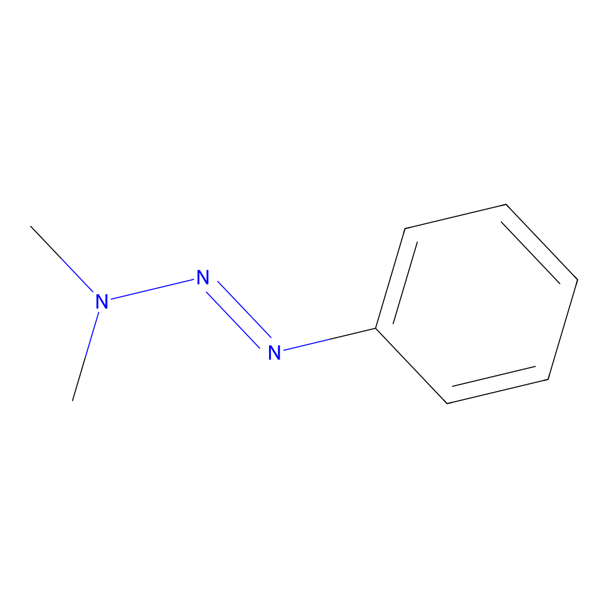 1-Phenyl-3,3-dimethyltriazene molecular structure, CAS 7227-91-0